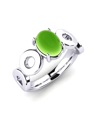 92.5 Sterling silver Ring with Amethyst gemstone high polish nickel free rhodium plated-4