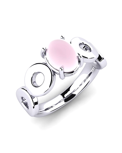 92.5 Sterling silver Ring with Amethyst gemstone high polish nickel free rhodium plated-3