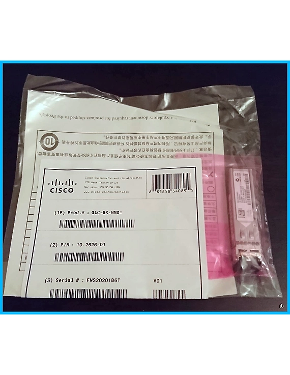 Cisco 1000BASE-SX SFP MMF 850nm, DOM Gigabit Interface Converter (GLC-SX-MMD=)-GLC-SX-MMD