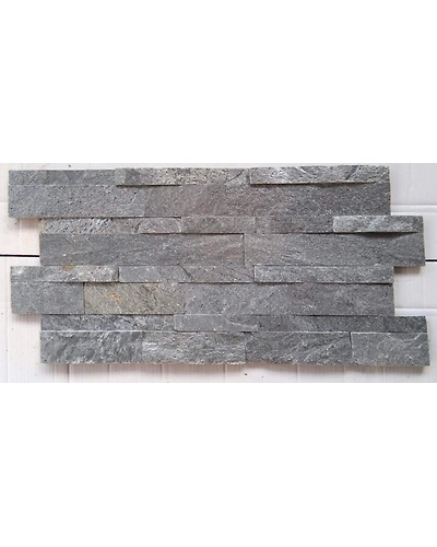 Silver Grey Quartzite Ledger Slate Stone Wall Cladding Panels-1
