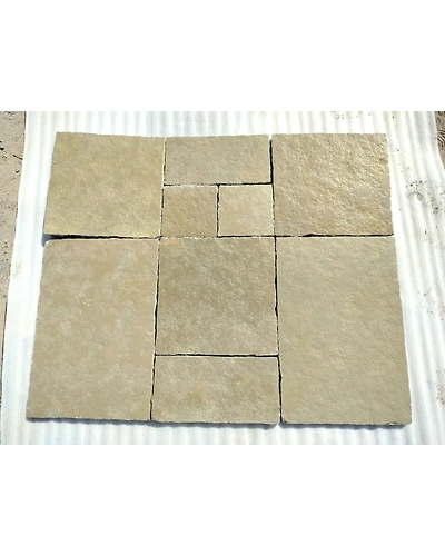 Tandur Yellow Limestone Paving Slabs-Natural-4