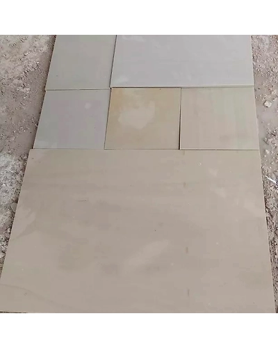 Yellow Mint Sawn Honed Indian Smooth Sandstone Paving Slabs Patio Packs Pathways Landscaping Garden Pavers Exterior Flooring-3