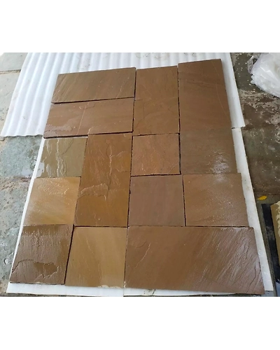 Raj Green Indian Sandstone Paving Slabs Tiles Decorative Outdoor High Quality Natural Garden Landscaping Pavers Patio Packs-4