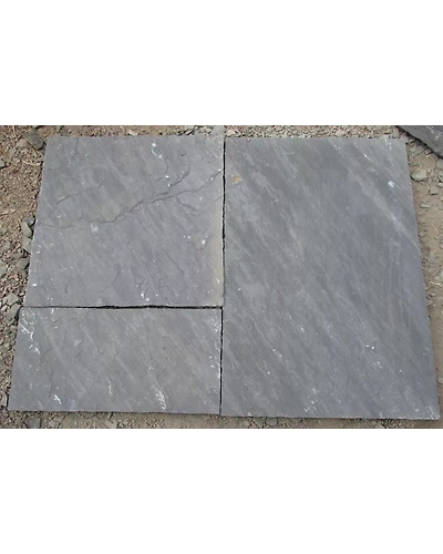 Hot Sale Sagar Black Indian Sandstone Paving Slabs Tiles Garden Landscape Pathways Patio Packs Natural hand cut Courtyard-12459596