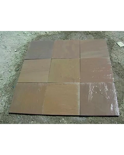 Superior Quality Autumn Brown Indian Sandstone Paving Slabs Exterior pathways patio pack cheap garden natural stone tiles-1
