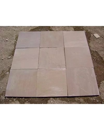 Superior Quality Autumn Brown Indian Sandstone Paving Slabs Exterior pathways patio pack cheap garden natural stone tiles-3