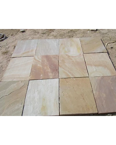Camel Dust Indian Sandstone Cheap Outdoor Garden Paving Slabs Patio Walkway Pavers Landscaping natural Stone Tiles-1