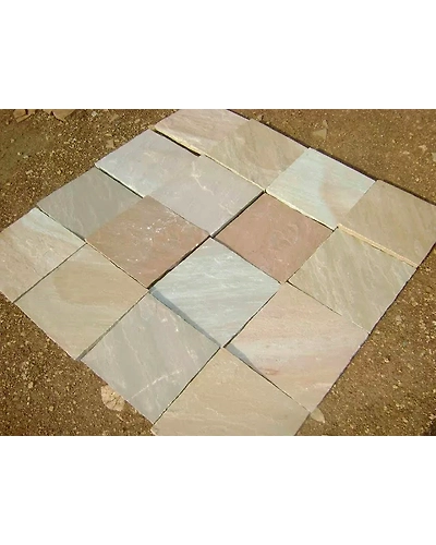Camel Dust Indian Sandstone Cheap Outdoor Garden Paving Slabs Patio Walkway Pavers Landscaping natural Stone Tiles-2