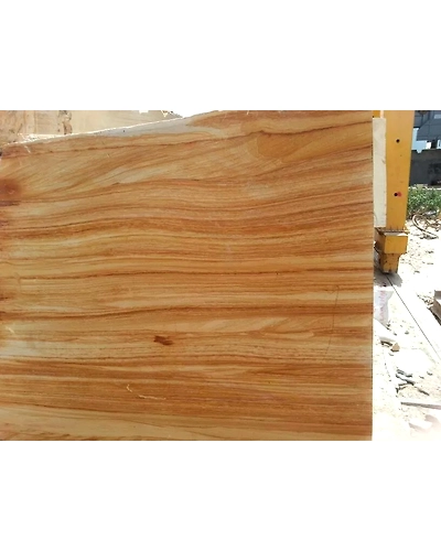 Indian Teakwood Yellow Sandstone Sawn Smooth Paving Slabs Factory Supply Outdoor Pathway walkway Patio Pack Wall Cladding-1