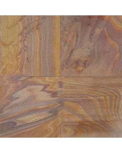 Indian Sandstone Rainbow Sawn Honed Tiles Outdoor Wall Cladding Garden Paving Slabs Mix Size Patio Pack Walkway Pavers Pavement-12459718