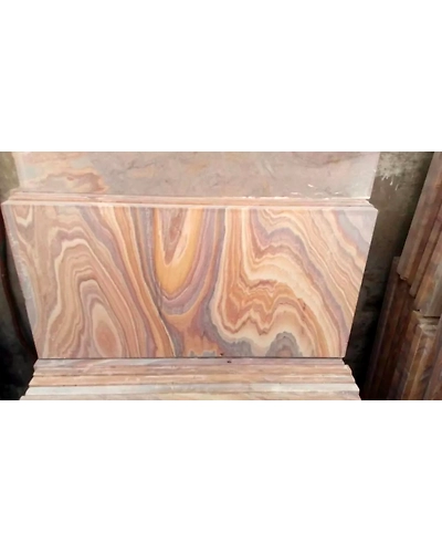 Indian Sandstone Rainbow Sawn Honed Tiles Outdoor Wall Cladding Garden Paving Slabs Mix Size Patio Pack Walkway Pavers Pavement-4