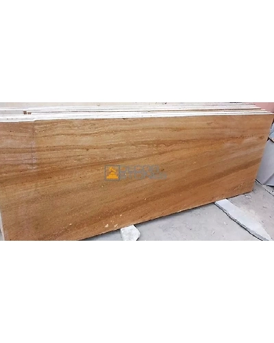 Indian Ita Gold Yellow Sandstone slabs wall cladding building elevation stone floor tiles Garden Hotel Decoration-1