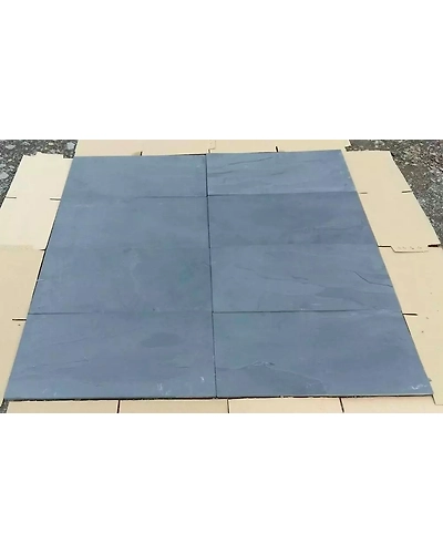 Indian Black Limestone antique finish paving slabs French opus pattern pathways outdoor indoor flooring Landscaping pavers-1