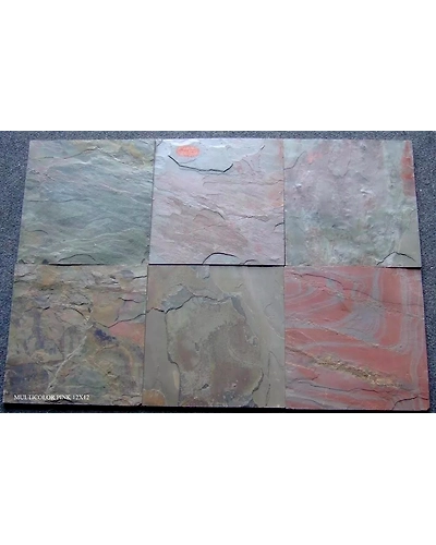 Multi Pink Indian Slate Stone Tiles at best price Natural Slate Tiles for wall cladding flooring slate tiles at cheap price-1