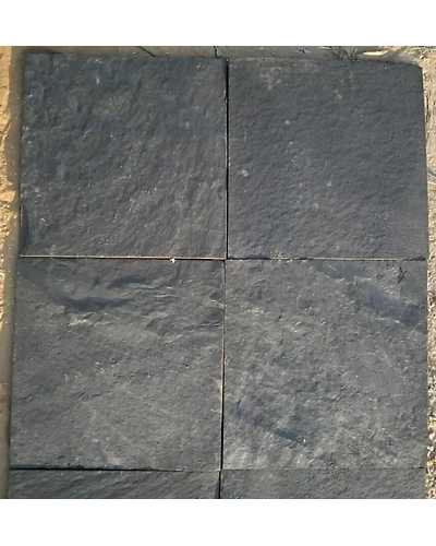 Himachal Black Quartzite Slate Stone from Direct Factory Exterior Wall Tiles Stone Wall Panels Grey Slate Natural Sale-12461096