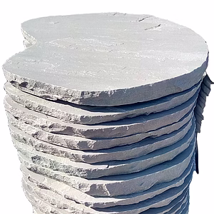 Kandla Grey Indian Sandstone Stepping Stones for Garden Rough Outdoor Natural Grey Sandstone Garden Paving Stepping Stones