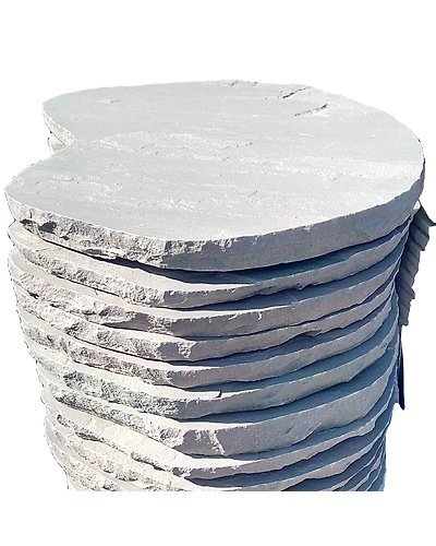 Kandla Grey Indian Sandstone Stepping Stones for Garden Rough Outdoor Natural Grey Sandstone Garden Paving Stepping Stones-12463754