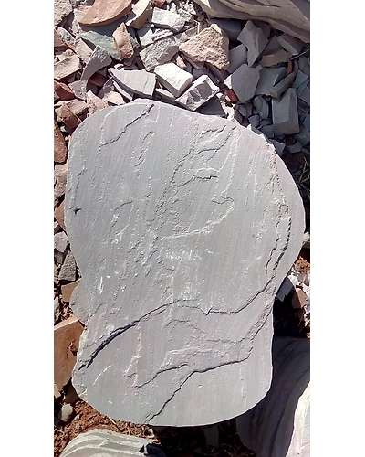 Kandla Grey Indian Sandstone Stepping Stones for Garden Rough Outdoor Natural Grey Sandstone Garden Paving Stepping Stones-2