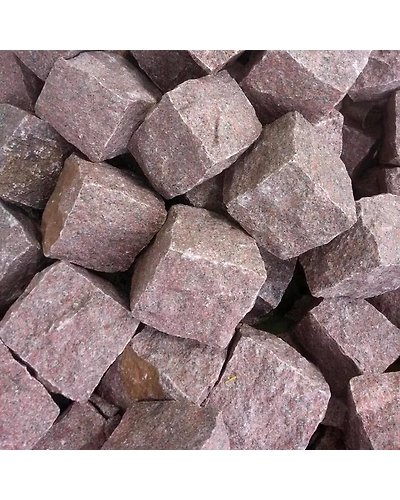 Factory Supply Natural Manga Red Granite Cobbles and Cube Stones for driveways pathways outdoor pavers granite setts-12463784