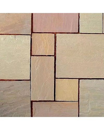 Premium Quality Autumn Brown Indian Sandstone Cobble Stones-2
