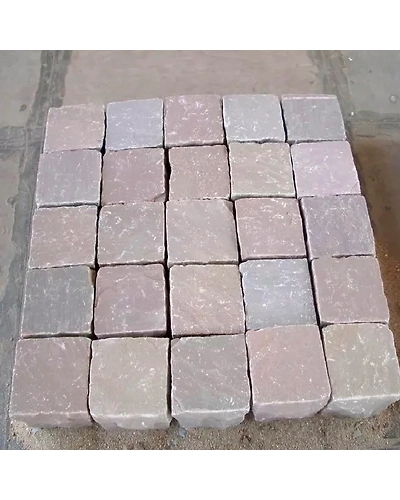 Premium Quality Autumn Brown Indian Sandstone Cobble Stones-3