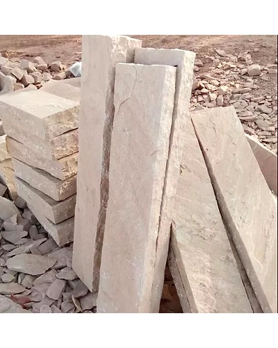 Mint Sandstone Rough Surface Outdoor Garden Steps Stair Kerbstone Stone Border Palisades Stepping Stones-12463794