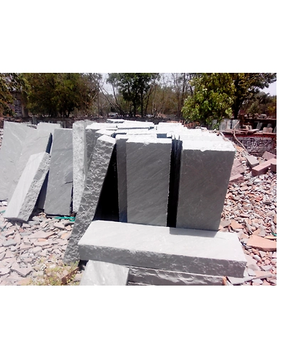 Low Maintenance Kandla Grey Indian Sandstone Natural Surface Garden Steps Heavy Duty outdoor Landscape Stair Treads-2