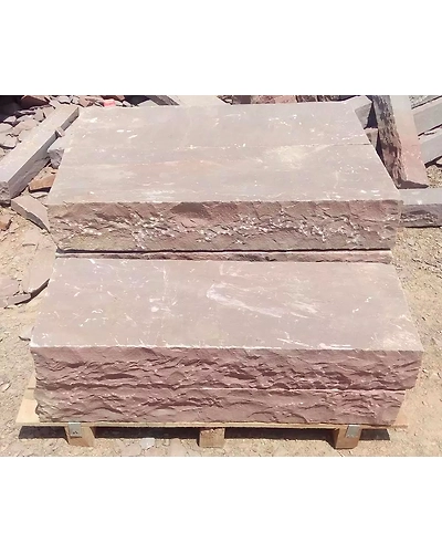 Low Maintenance Indian Sandstone Autumn Brown Steps For Outdoor Garden Stairs Paving Stone Building Materials-1
