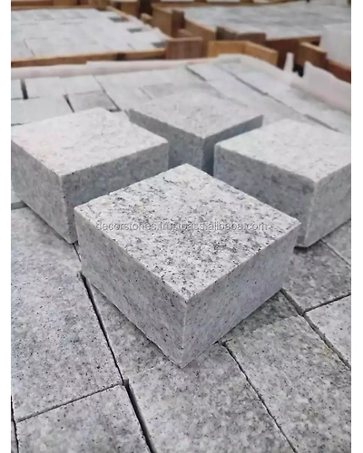Indian Grey Granite Setts Natural Surface Cube stones Cobbles Patio Walkway Driveway Parking Pavers Wholesale Paving stones-1