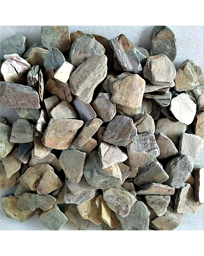 Indian Copper Multi Slate Paddlestones Flat Tumbled Pebbles landscaping garden Water feature Decoration Aggregates Broken Slate-12464512