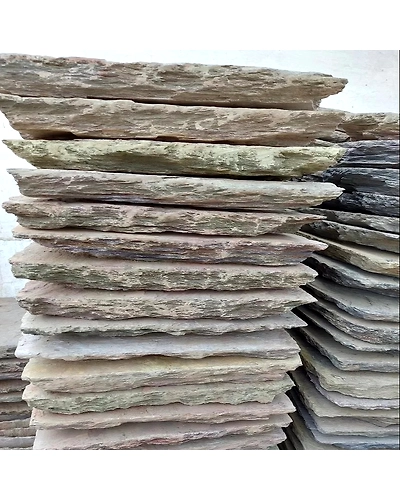 Multicolor Slate Stepping Stones for Garden and landscaping Outdoor Paving Pathways Natural Split Surface Paver Slabs Decorative-12464546