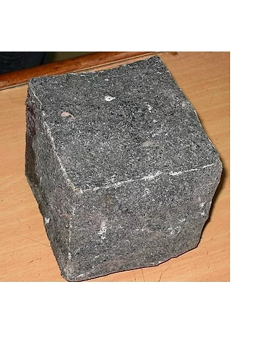 Indian Black Granite Rough Finish hand split Cube stones Cobbles Setts Exterior Paving Driveways Parking Landscaping Pavement-12464586