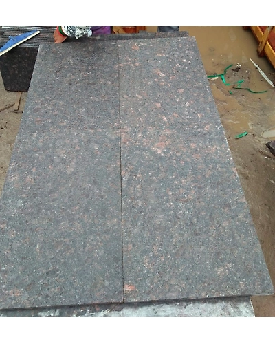 Indian Tan Brown Flamed Granite Tiles at best price for Exterior Flooring Paving Pavement Stairs Wall Cladding Outdoor pathways-4