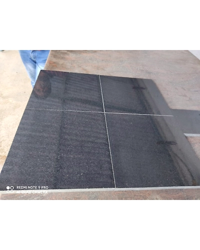 Indian Absolute Black Polished Surface Granite Tiles Interior Flooring Stair Steps Countertop Wall Cladding Durable High Quality-2