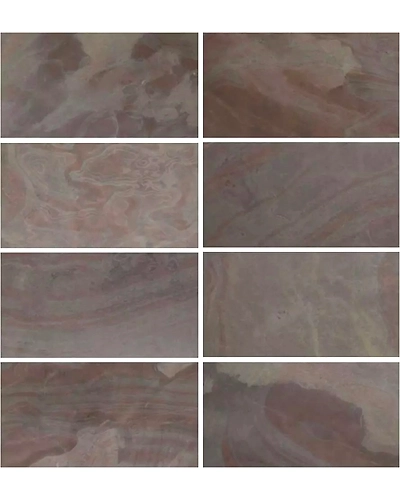 Multi Pink Indian Flexible Slate 2 mm Thin Real Natural Slim Stone Veneer Sheets for Indoor outdoor Wall Decoration Cladding-1