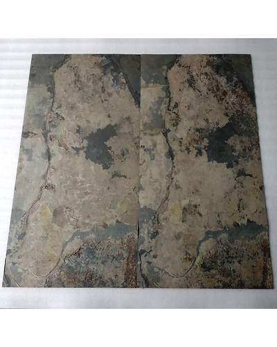 Top Quality Autumn Rustic Slate 2mm Ultra Thin Flexible Stone Veneer Sheets Natural Stone Panels Flexstone Slimstone-12466294