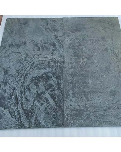 Silver Grey Slate Indian Flexible Thin Lightweight Durable Real Natural Stone Veneer Sheets Decorative Wall Cladding Interior-12466298