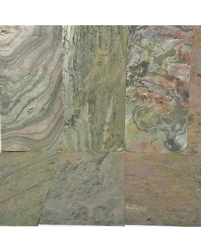 Forest Fire Flexible Indian Slate Lightweight Durable UV Resistant Ultra Thin Stone Veneer Sheets Decorative Wall Cladding-12466302