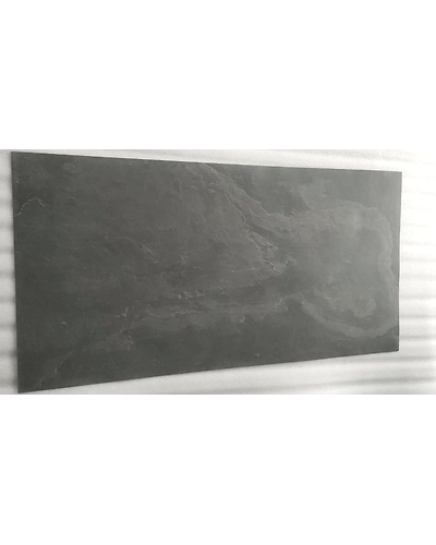Indian Black Slate Flexible 2 mm Thin Real Stone Veneer Sheets Lightweight Decorative Interior Exterior Wall Cladding Covering-12466306