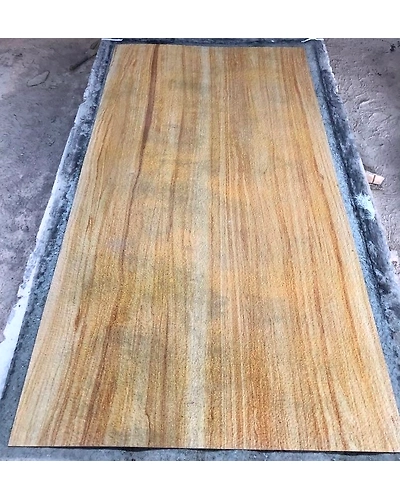 Real Stone Flexible 2 mm Thin Indian Teakwood Sandstone Veneer Sheets Indoor Outdoor Decorative Wall Cladding Hot Sale-12466308