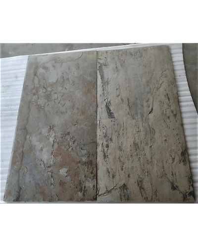 2 mm thin Flexible natural Autumn Cream Slate Veneer Sheets decorative wall cladding furniture lightweight real culture stone-12466332