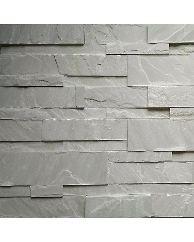 Kandla Grey Sandstone Ledger Panels Top Quality Decorative Wall Cladding interior exterior Split face Stacked Culture Stones-12466544