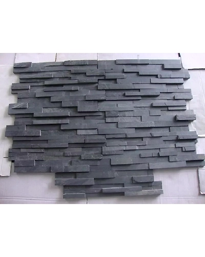 Indian Black Slate Ledger Stone Panels Stacking Stones Indoor Outdoor Decoration Wall Cladding Tiles Rusty Slate Natural Split-12466584