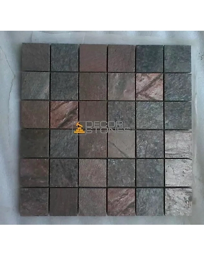 Copper Slate Stone Beautiful Mosaic Wall Panels Interior Exterior Decorative High Quality Wall Cladding Tiles Wholesale Price-1