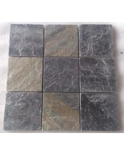 Ocean Green Slate Natural Stone Classic Style Mosaic Panel Factory Supply Culture Exterior Bathroom Floor Wall Cladding Veneer-12466708