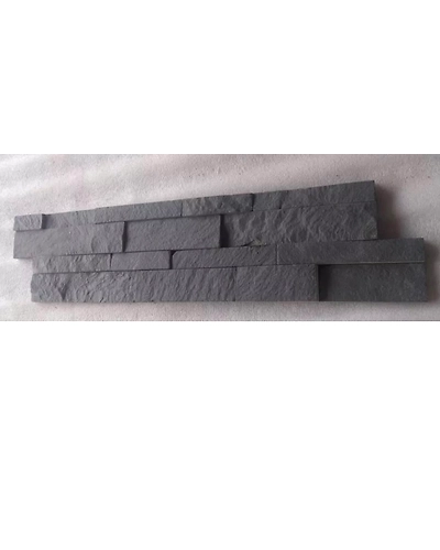Himachal Black Indian Slate Quartzite Ledge Interior Exterior Decorative Wall Cladding Stacking Culture Stone Ledger Panels-1