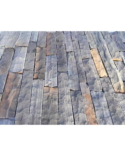 Sagar Brown Sandstone Thin Stone Veneer Loose ledge Stone wall cladding Flats random stack stone wall cladding exterior interior-1