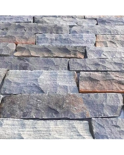 Sagar Brown Sandstone Thin Stone Veneer Loose ledge Stone wall cladding Flats random stack stone wall cladding exterior interior-12466736