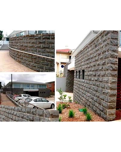 Hot Sale Indian Black Basalt Outdoor Exterior Rockface Mushroom Finish Decorative Facade Stone Wall Cladding Natural Split-2