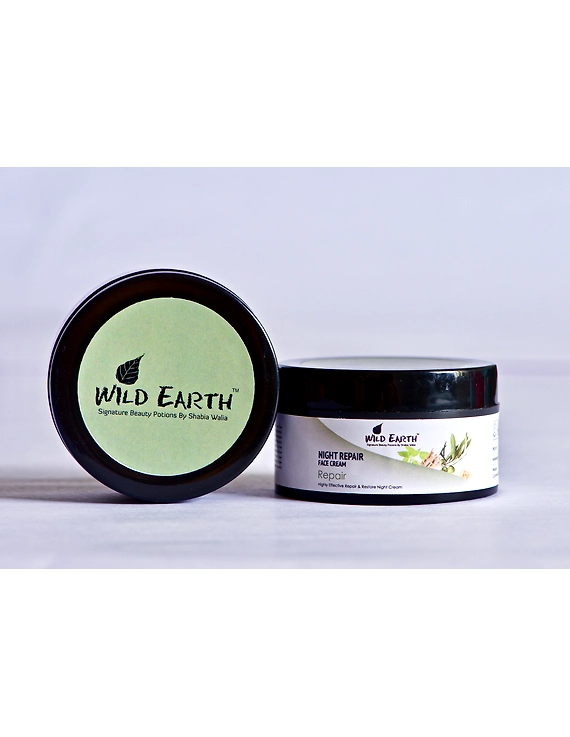 Wild Earth Night Face Repair Cream (50 gms), Night Cream For Women | Overnight Repair | Natural | Free Chemical-WENRP_01